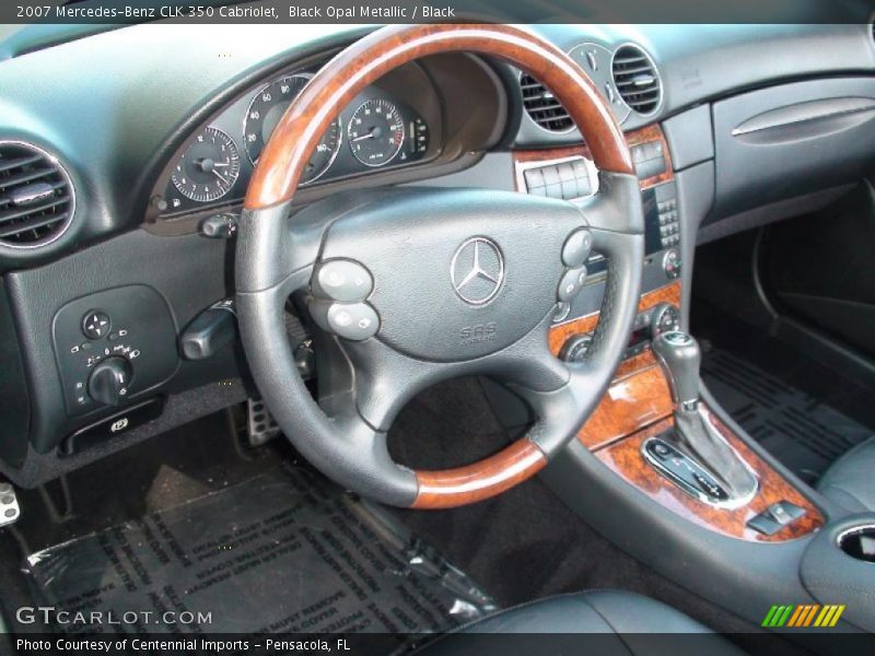 Black Opal Metallic / Black 2007 Mercedes-Benz CLK 350 Cabriolet
