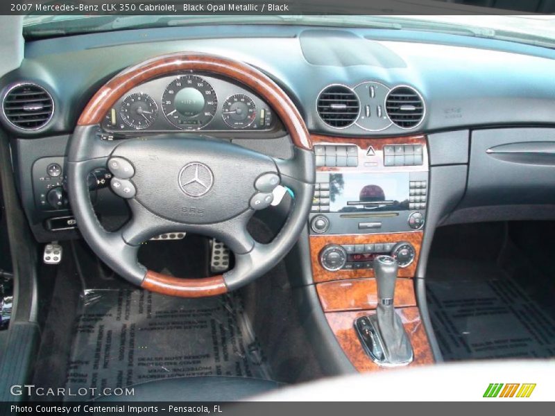 Black Opal Metallic / Black 2007 Mercedes-Benz CLK 350 Cabriolet