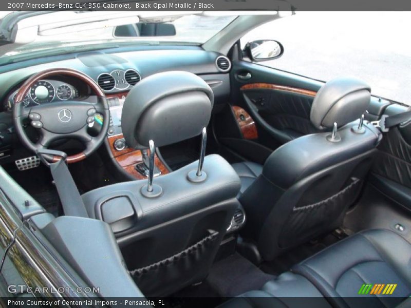 Black Opal Metallic / Black 2007 Mercedes-Benz CLK 350 Cabriolet