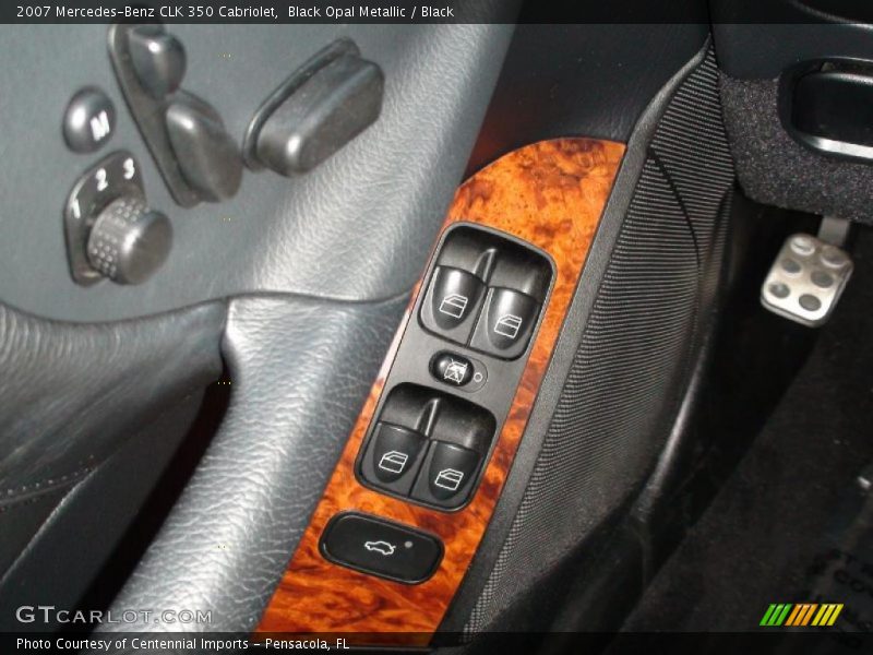 Black Opal Metallic / Black 2007 Mercedes-Benz CLK 350 Cabriolet