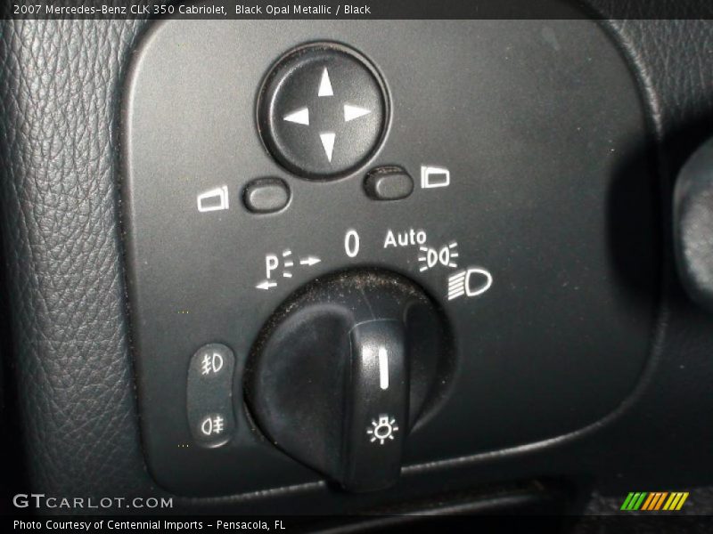 Black Opal Metallic / Black 2007 Mercedes-Benz CLK 350 Cabriolet