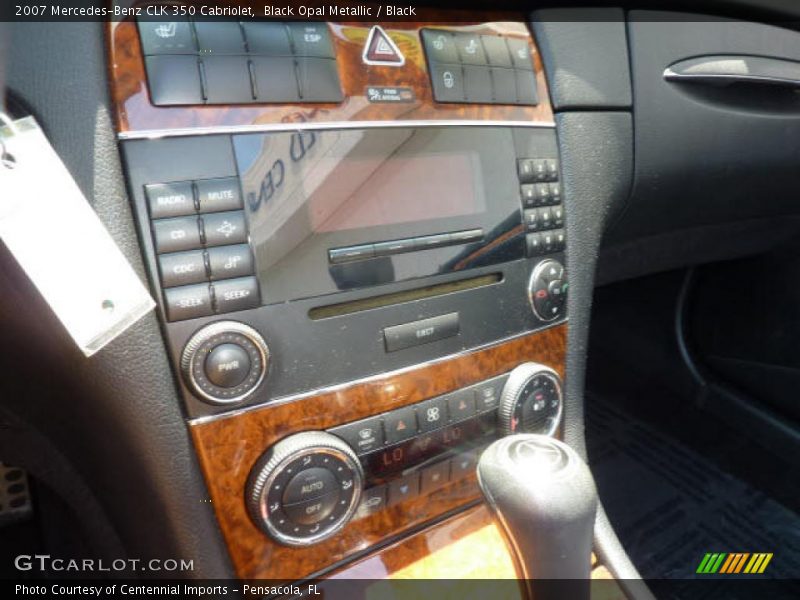 Black Opal Metallic / Black 2007 Mercedes-Benz CLK 350 Cabriolet
