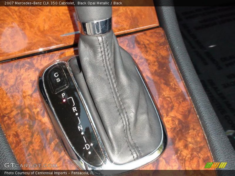 Black Opal Metallic / Black 2007 Mercedes-Benz CLK 350 Cabriolet