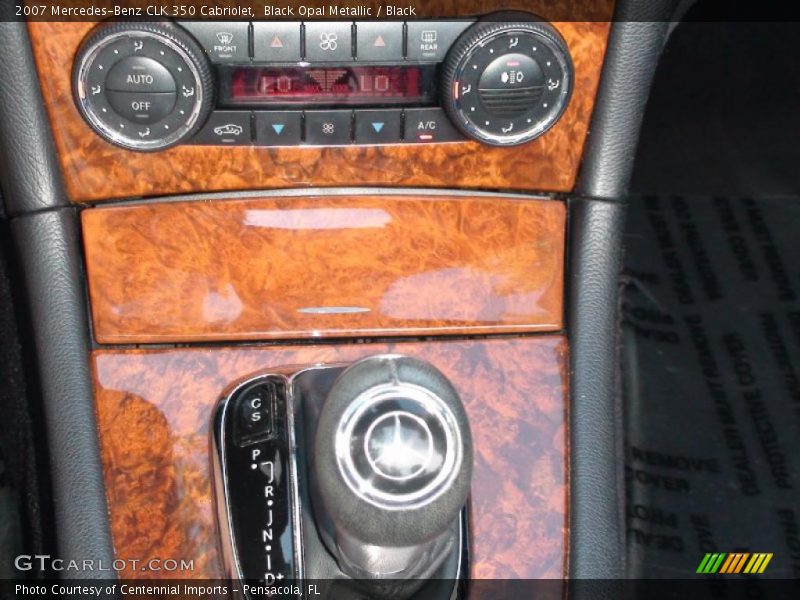 Black Opal Metallic / Black 2007 Mercedes-Benz CLK 350 Cabriolet
