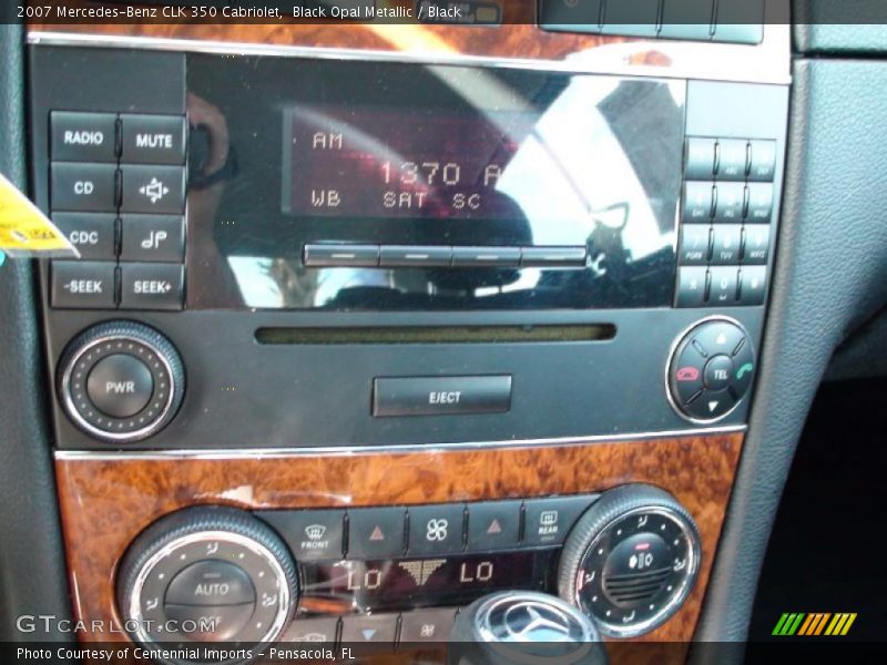 Black Opal Metallic / Black 2007 Mercedes-Benz CLK 350 Cabriolet