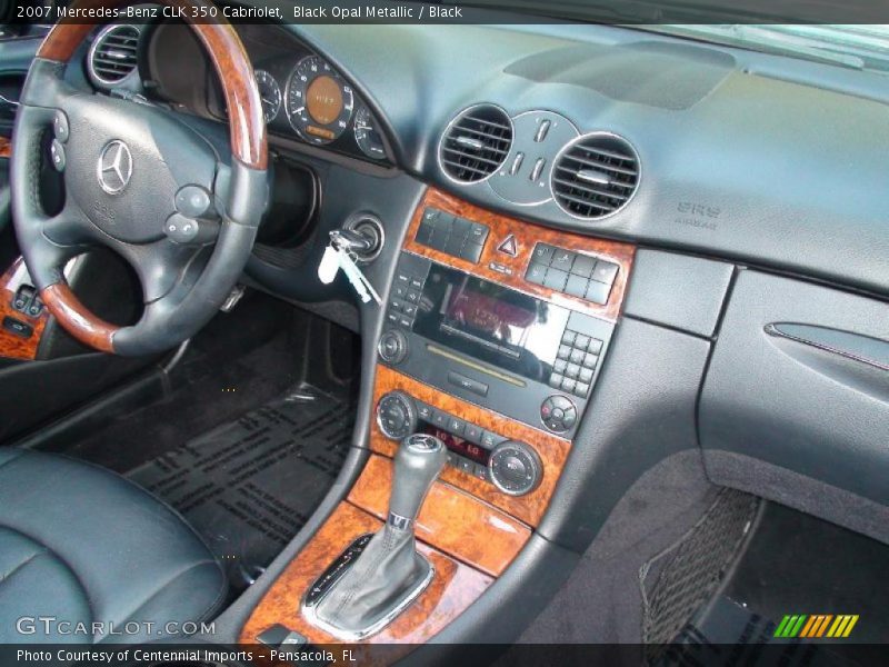 Black Opal Metallic / Black 2007 Mercedes-Benz CLK 350 Cabriolet