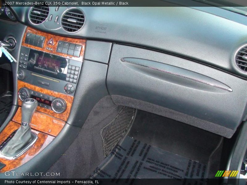 Black Opal Metallic / Black 2007 Mercedes-Benz CLK 350 Cabriolet