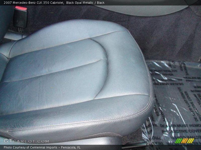 Black Opal Metallic / Black 2007 Mercedes-Benz CLK 350 Cabriolet