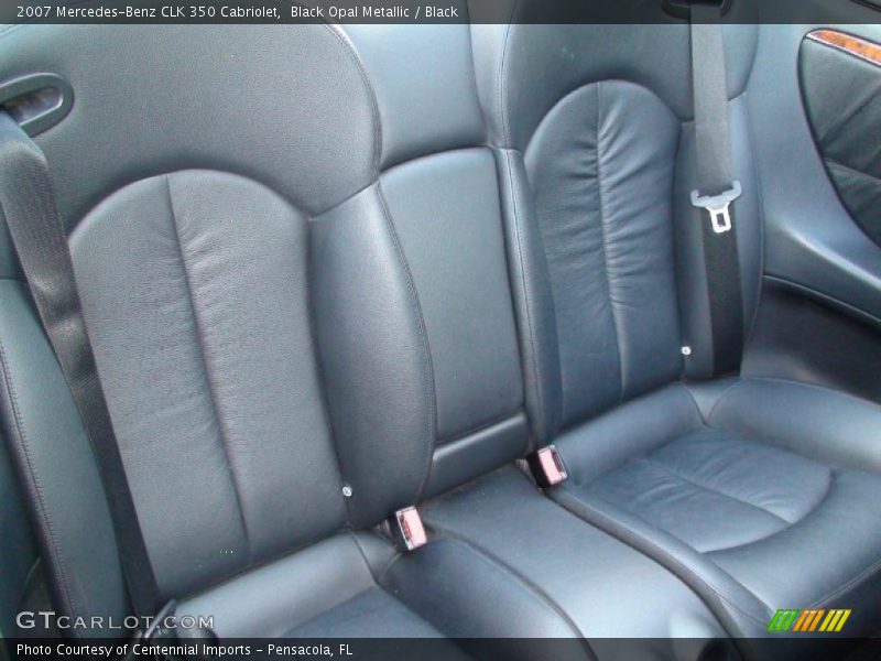 Black Opal Metallic / Black 2007 Mercedes-Benz CLK 350 Cabriolet