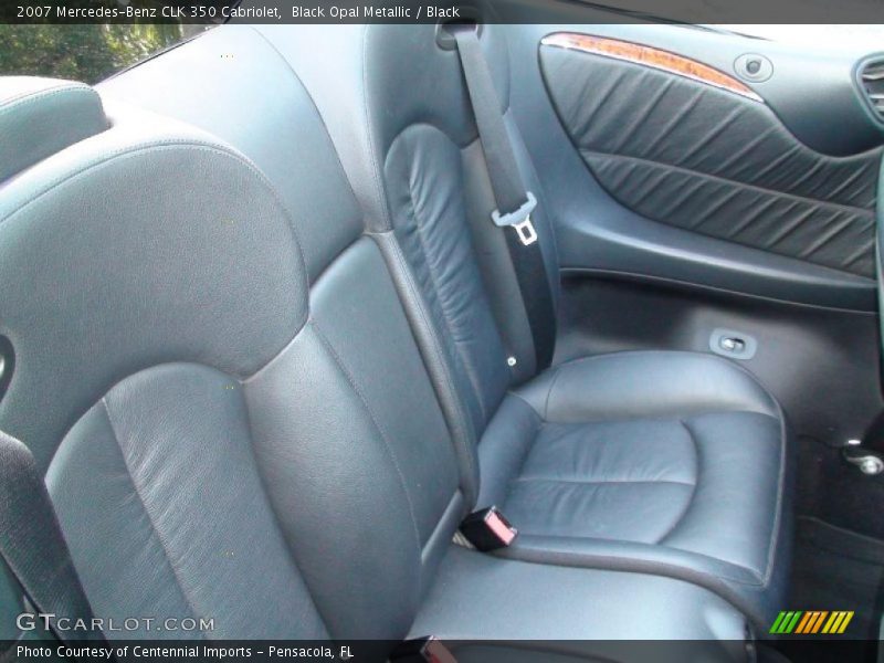 Black Opal Metallic / Black 2007 Mercedes-Benz CLK 350 Cabriolet