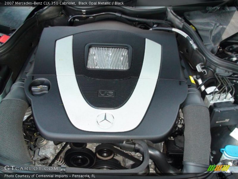 Black Opal Metallic / Black 2007 Mercedes-Benz CLK 350 Cabriolet
