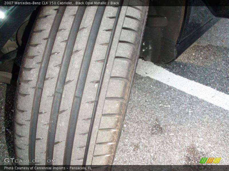 Black Opal Metallic / Black 2007 Mercedes-Benz CLK 350 Cabriolet