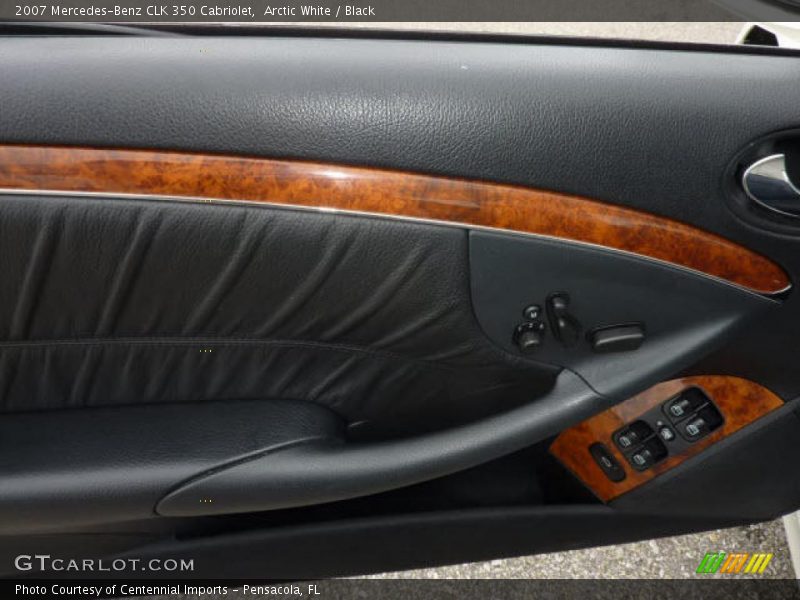Arctic White / Black 2007 Mercedes-Benz CLK 350 Cabriolet