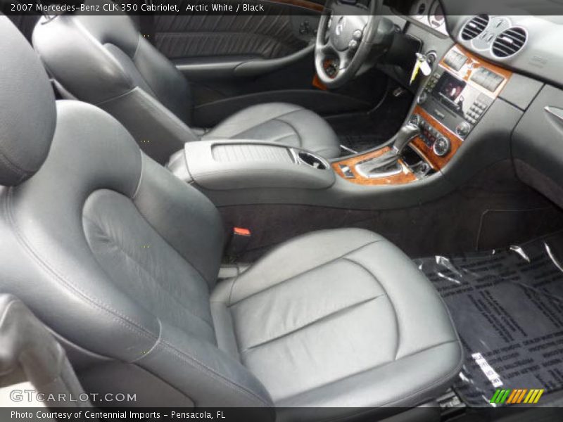 Arctic White / Black 2007 Mercedes-Benz CLK 350 Cabriolet