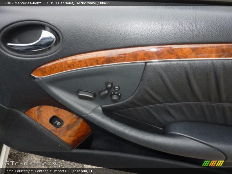 Arctic White / Black 2007 Mercedes-Benz CLK 350 Cabriolet