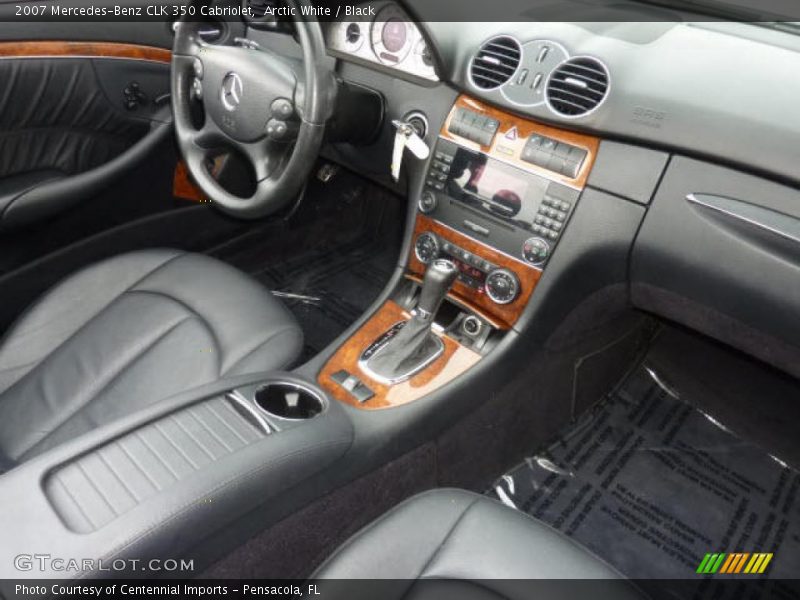 Arctic White / Black 2007 Mercedes-Benz CLK 350 Cabriolet