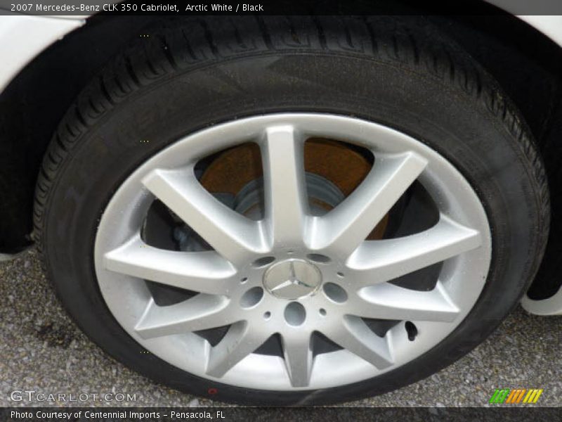 Arctic White / Black 2007 Mercedes-Benz CLK 350 Cabriolet