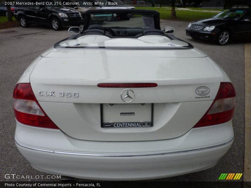 Arctic White / Black 2007 Mercedes-Benz CLK 350 Cabriolet
