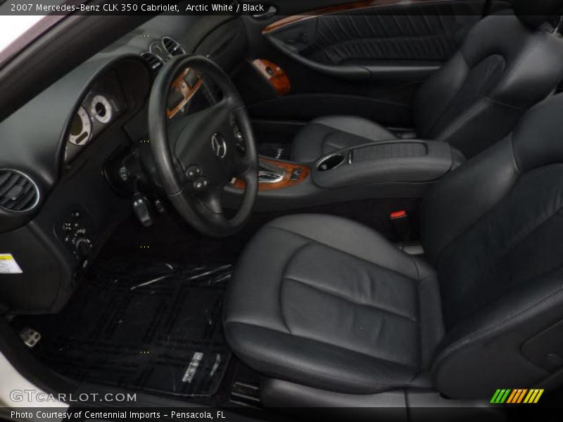 Arctic White / Black 2007 Mercedes-Benz CLK 350 Cabriolet