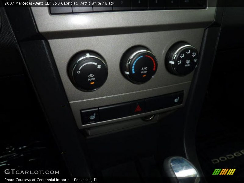 Arctic White / Black 2007 Mercedes-Benz CLK 350 Cabriolet