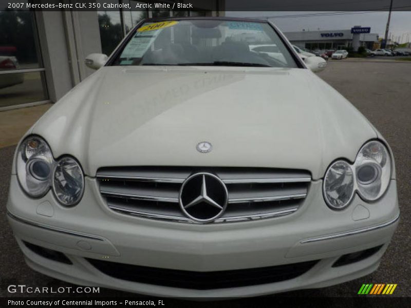 Arctic White / Black 2007 Mercedes-Benz CLK 350 Cabriolet