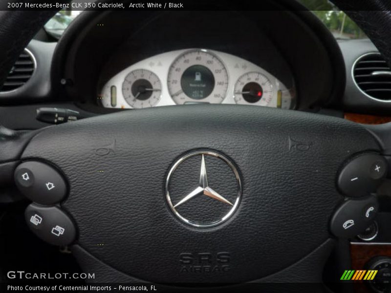 Arctic White / Black 2007 Mercedes-Benz CLK 350 Cabriolet