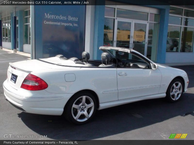 Arctic White / Ash 2007 Mercedes-Benz CLK 550 Cabriolet
