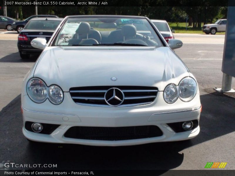 Arctic White / Ash 2007 Mercedes-Benz CLK 550 Cabriolet