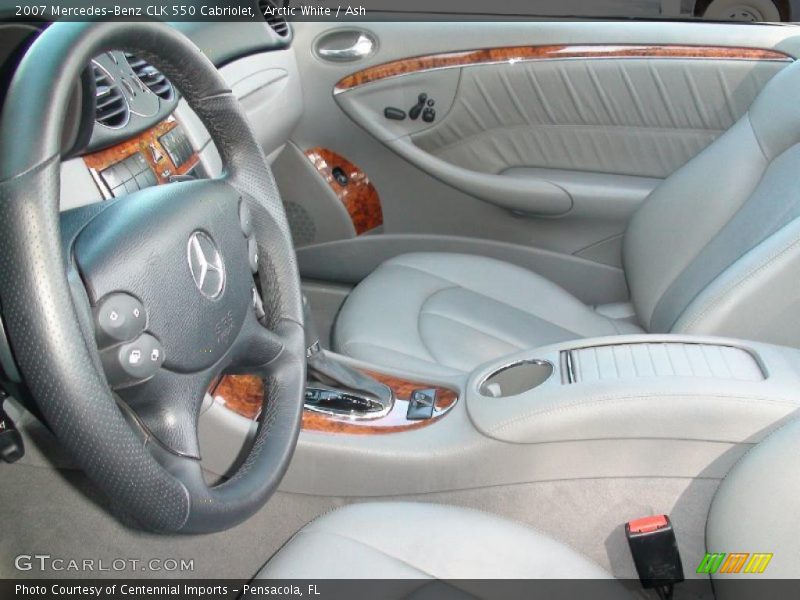 Arctic White / Ash 2007 Mercedes-Benz CLK 550 Cabriolet
