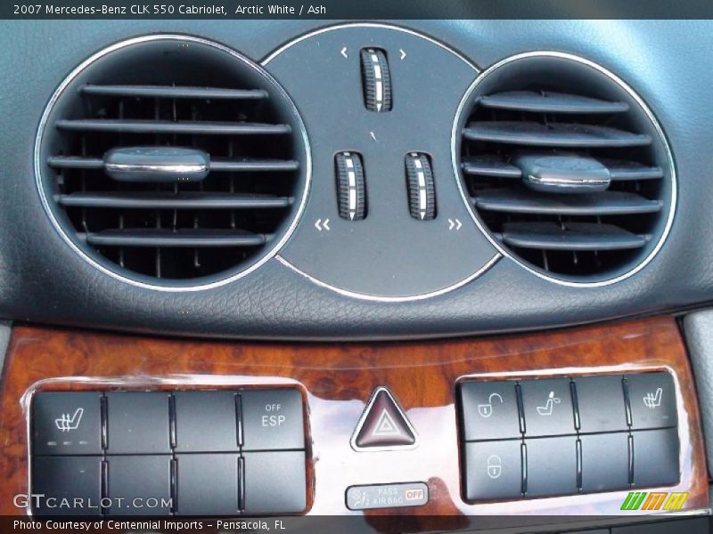 Arctic White / Ash 2007 Mercedes-Benz CLK 550 Cabriolet