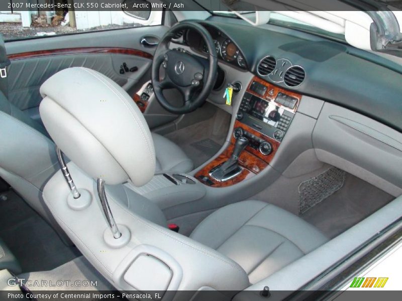 Arctic White / Ash 2007 Mercedes-Benz CLK 550 Cabriolet