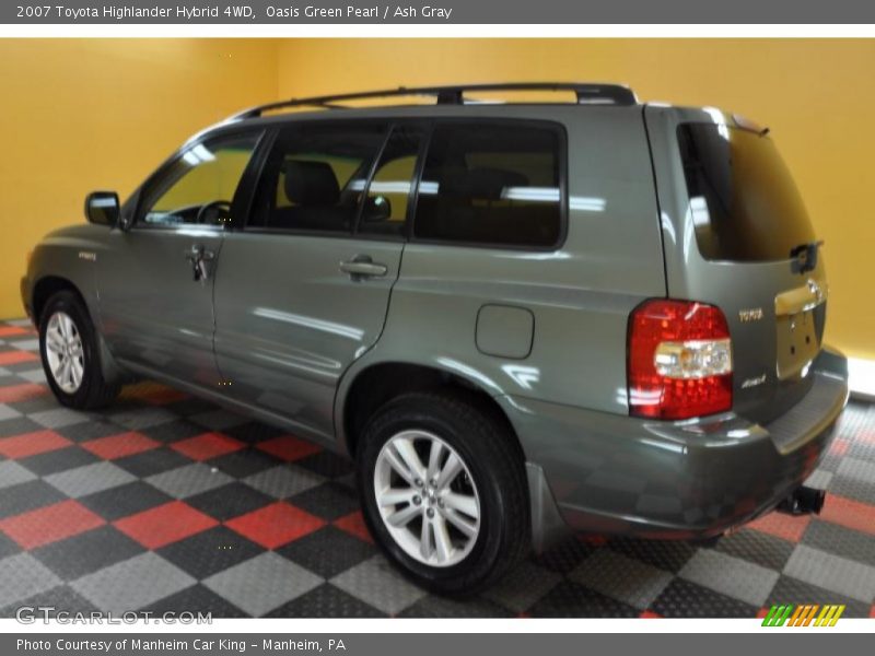 Oasis Green Pearl / Ash Gray 2007 Toyota Highlander Hybrid 4WD