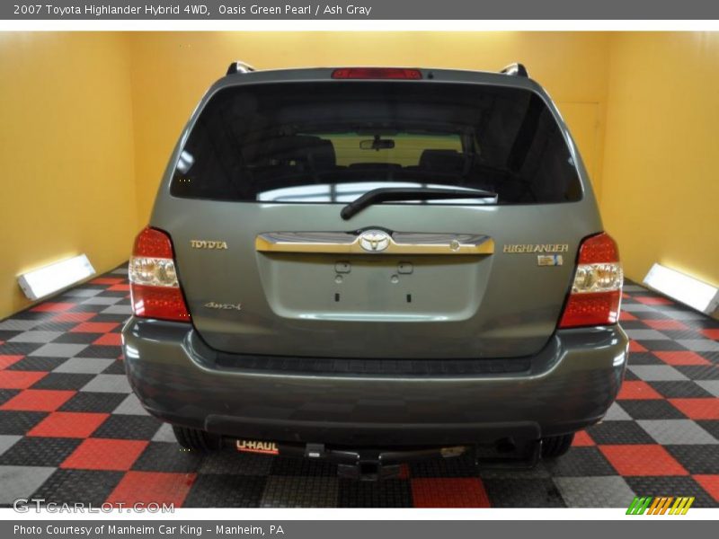 Oasis Green Pearl / Ash Gray 2007 Toyota Highlander Hybrid 4WD
