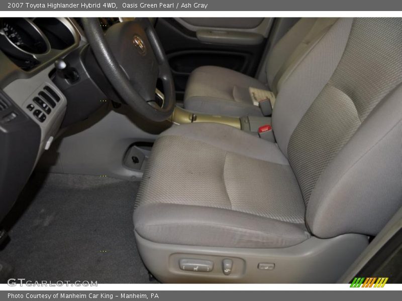 Oasis Green Pearl / Ash Gray 2007 Toyota Highlander Hybrid 4WD