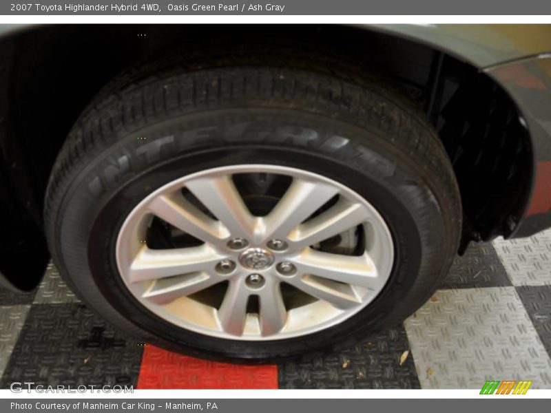 Oasis Green Pearl / Ash Gray 2007 Toyota Highlander Hybrid 4WD