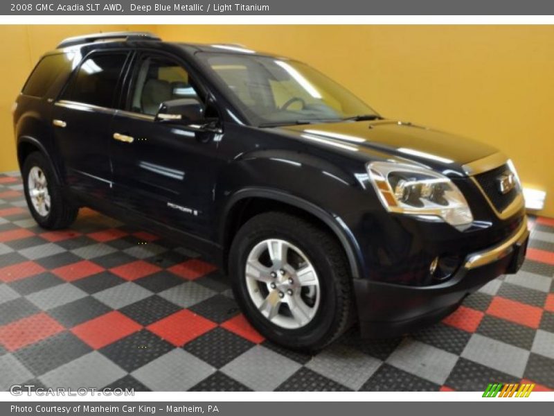 Deep Blue Metallic / Light Titanium 2008 GMC Acadia SLT AWD