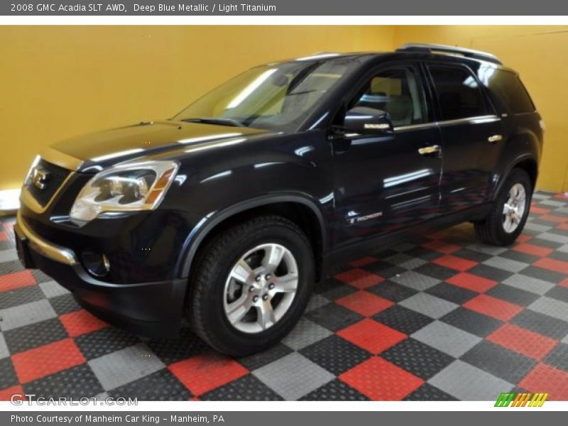 Deep Blue Metallic / Light Titanium 2008 GMC Acadia SLT AWD