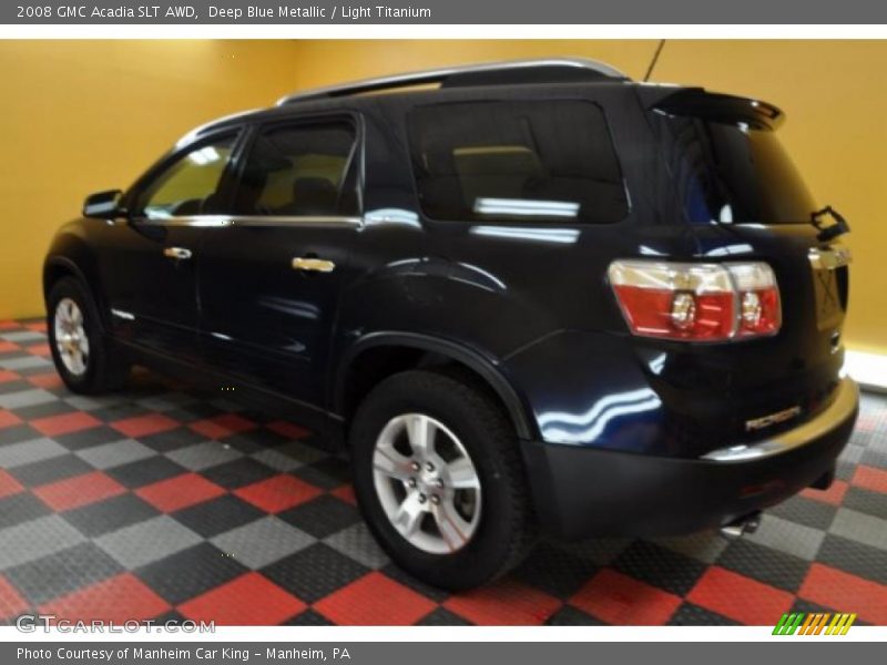 Deep Blue Metallic / Light Titanium 2008 GMC Acadia SLT AWD
