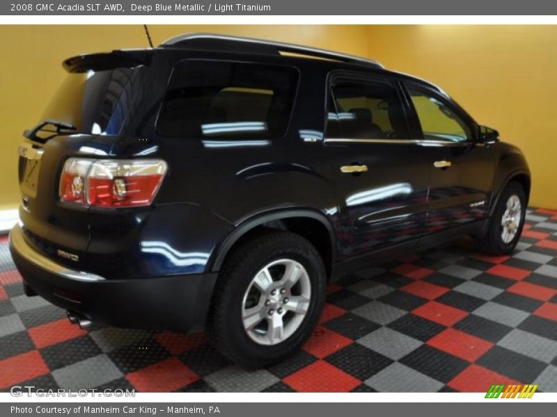 Deep Blue Metallic / Light Titanium 2008 GMC Acadia SLT AWD