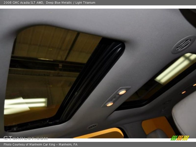 Deep Blue Metallic / Light Titanium 2008 GMC Acadia SLT AWD