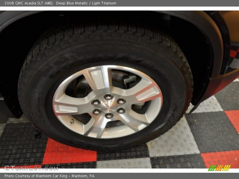 Deep Blue Metallic / Light Titanium 2008 GMC Acadia SLT AWD