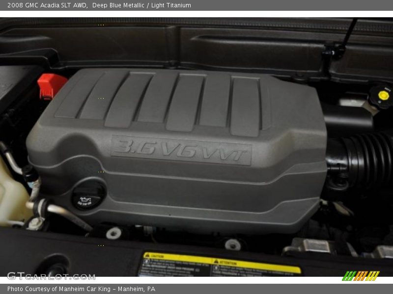 Deep Blue Metallic / Light Titanium 2008 GMC Acadia SLT AWD