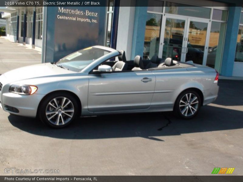 Electric Silver Metallic / Off Black 2010 Volvo C70 T5