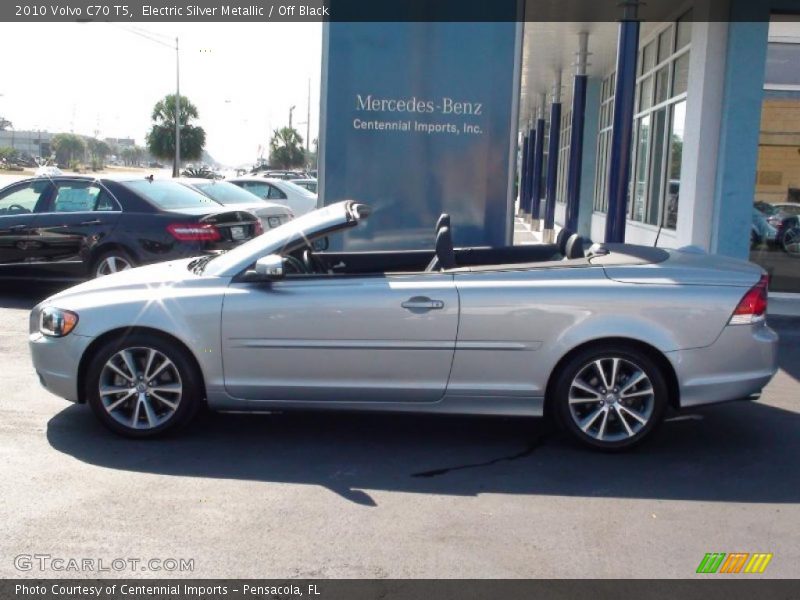 Electric Silver Metallic / Off Black 2010 Volvo C70 T5