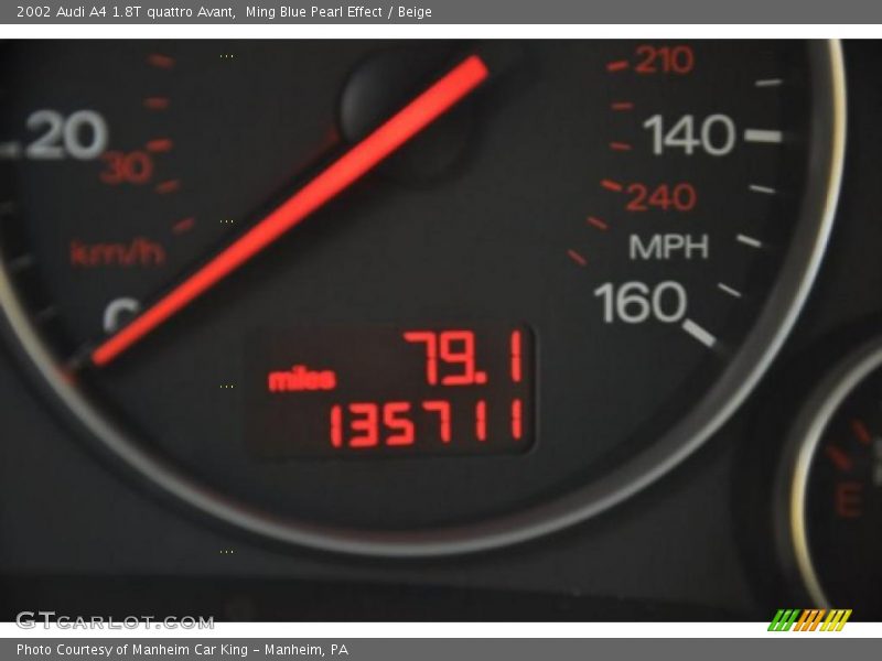 Ming Blue Pearl Effect / Beige 2002 Audi A4 1.8T quattro Avant