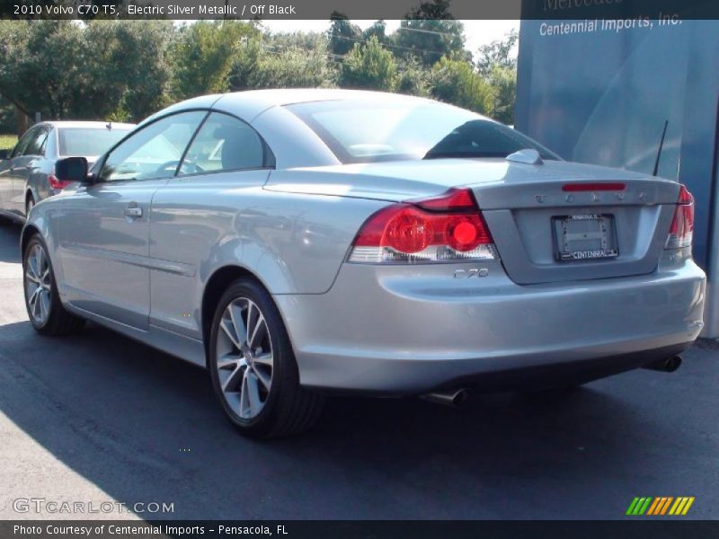 Electric Silver Metallic / Off Black 2010 Volvo C70 T5