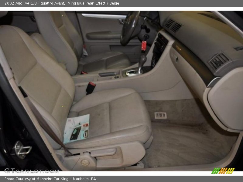 Ming Blue Pearl Effect / Beige 2002 Audi A4 1.8T quattro Avant