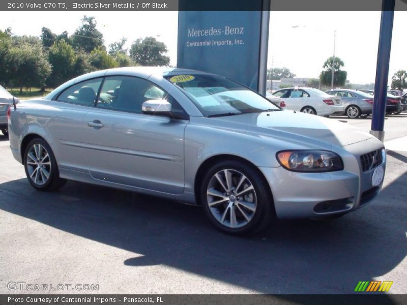 Electric Silver Metallic / Off Black 2010 Volvo C70 T5