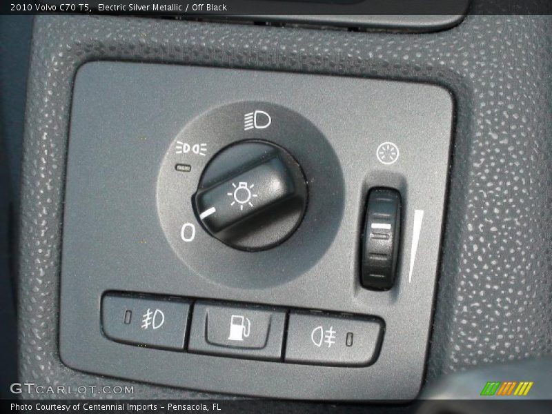 Electric Silver Metallic / Off Black 2010 Volvo C70 T5