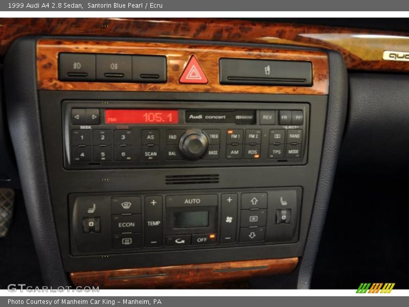 Santorin Blue Pearl / Ecru 1999 Audi A4 2.8 Sedan